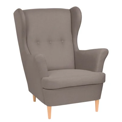 Кресло для отдыха Тойво Prince Taupe, бежевый (натуральные опоры) RU фотография