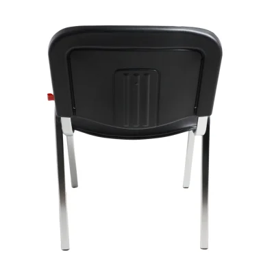 Стул на раме ISO CHROME V-4, кожзам, черный  ECONOM_5