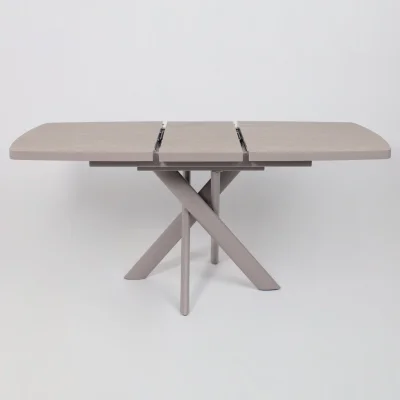 Стол LEONEL-130, раздвижной 130(165)х85, Бежевый камень-HPL/Капучино_21