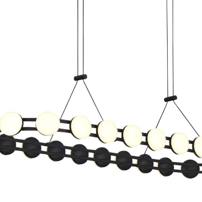 Светильник подвесной ST-Luce черный/белый LED 1*50W 4000K MONRO_4