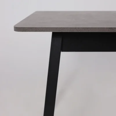 Стол TIRK RADIAL-94, раздвижной 94(126)х64, Дымчатая керамика/Чёрный_10