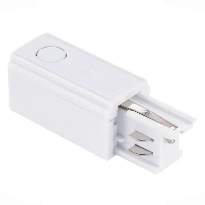 Левый Токоподвод для трехфазного шинопровода ST-Luce Белый TRACE_3