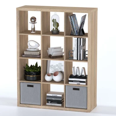 Стеллаж ФОРА 12 112х146х38см, дуб беленый_3