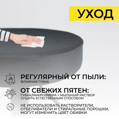 Стул LEMMA, черный велюр/черный_14