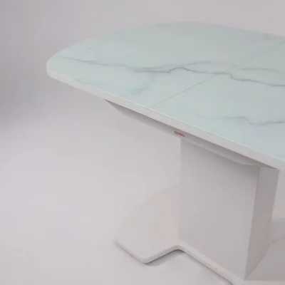 Стол КОРСИКА, фотопечать 1200(1515)*800, Мрамор белый 2/Белый матовый_14