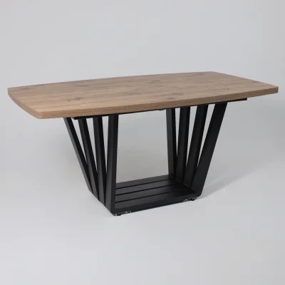 Стол KAMERON раздвижной, 1600(2050)*900 Дуб Веллингтон/черный_2