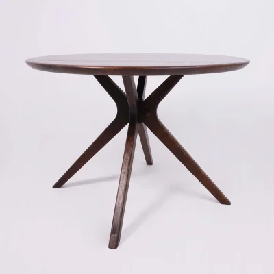 Стол ОКСФОРД, d1100*760, дуб натуральный/покрытие рич_13