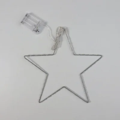 Светодиодный декор AKS тип 3 ( Звезда 30см 84LED, 3АА )_7