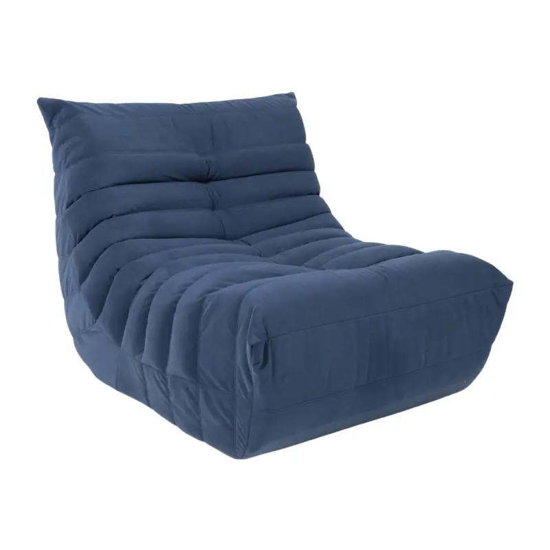 Бескаркасное кресло Француз SLIM BeanBag 70*35 / микровелюр, Джинс фотография