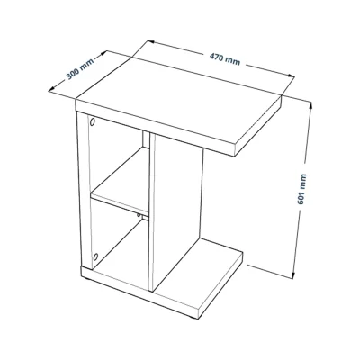 Стол приставной ЭНКЕЛЬ Т,  47х60х30см, белый_7