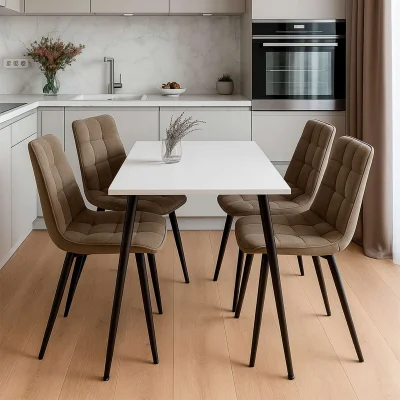 Стул ROM D, b05 LATTE LUX\черный_3