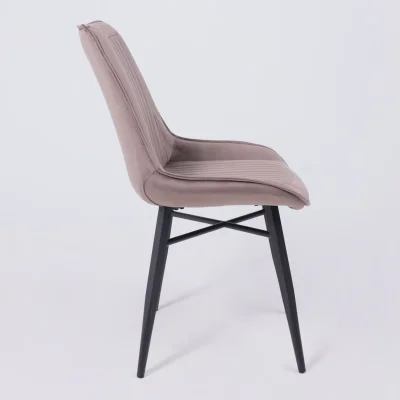 Стул Devis, бежевый велюр Bluvel 38/черный_7