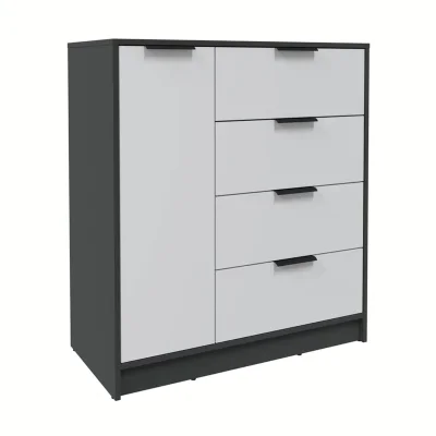 Тумба КОНЦЕПТ КТ-Т90, к.Антрацит/ф.Серый  (В1020хШ900хГ451мм) фотография