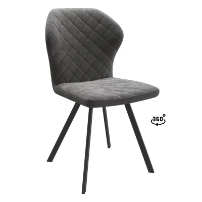 Стул ROBBY D-R 360, b28 ANTRACITE LUX\черный фотография