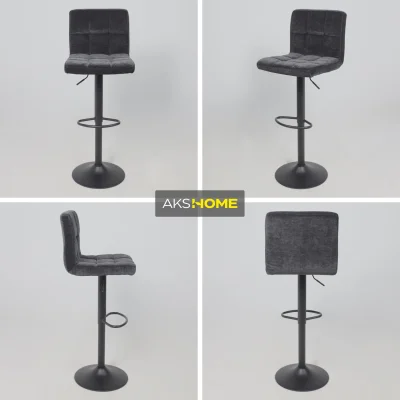 Стул барный LOGOS, черный шенилл Ote Canna 460/черный_3