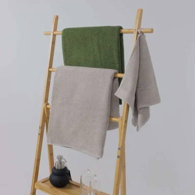 Набор полотенец махровых TANUKI, 2 шт (50*90см+70*140см), серо-бежевый, 16-1305_11