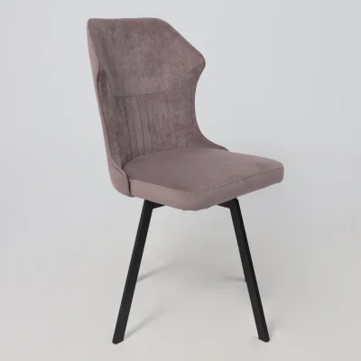 Кресло поворотное КАВРУС U-R, Nessi Dove 05, серо-коричневый велюр/черный_6