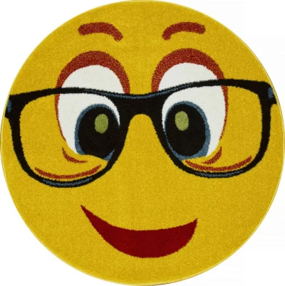 Ковер SMILE NC14 - YELLOW - Круг 1 на 1_2