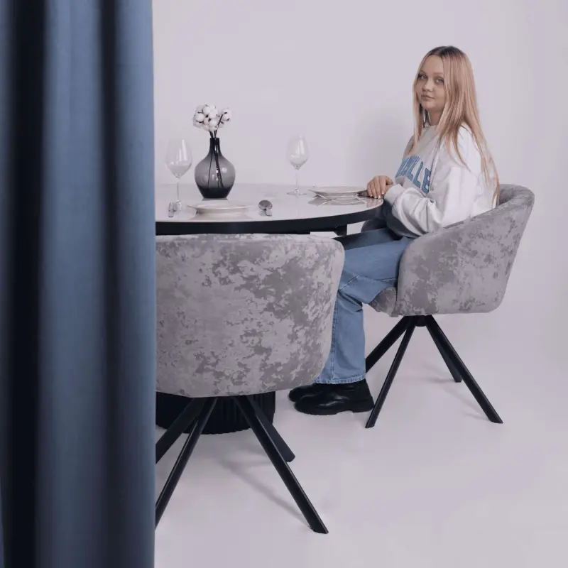 Стул SHELLY-R 360, m13 ASH GREY LUX\черный_preview_2