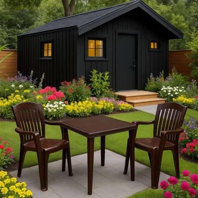 Стол квадратный (800*800*710)мм, шоколадный, РФ_3