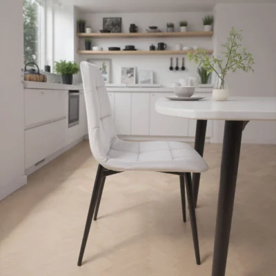 Стул AV 406-N, светло-серый бархат H-09/черный_3