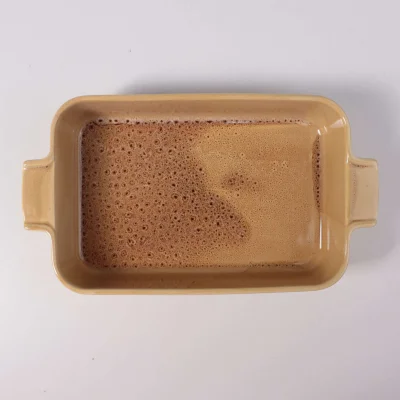 Форма для запекания STRIA, фарфор, пшеничный, 22,5*36,2*7см_6