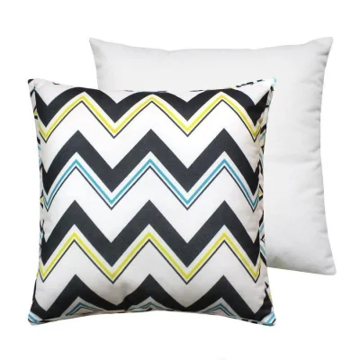 Подушка декоративная МАТЕХ FANTASY РЕТРО 7, р-р 33*33*10. Цвет бирюзовый/черный, арт. 28-406_3