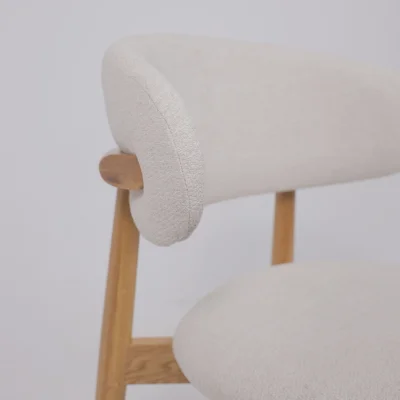 Стул ДЭВИД, бежевый фактурный велюр Danco 100/дуб_16