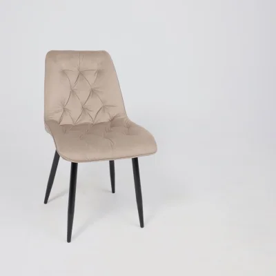 Стул ASTRA, 2, бежевый велюр HLR-08/черный_20