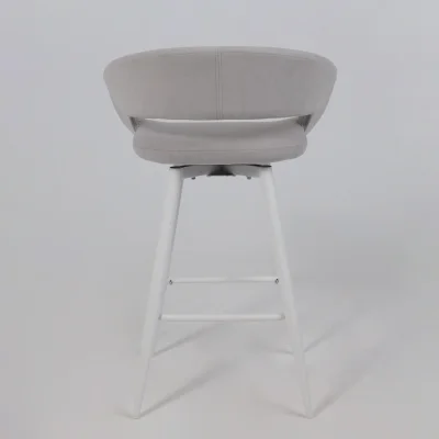 Стул барный BARNY-R 700, b20 SILVER LUX\белый_7