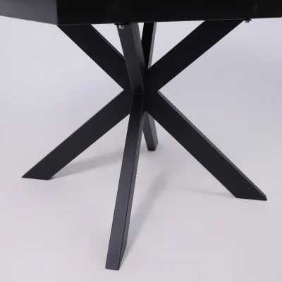 СТОЛЕШНИЦА раздвижная ВЕЙВ + ПОДСТОЛЬЕ КСЕ/Р-80 дуб натуральный/черный  (1200(1600)/800/750)_22