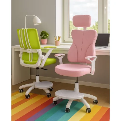 Кресло поворотное LOLU, ткань, розовый_23