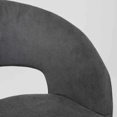 Стул ELSA, серый велюр Fjord15/черный_10