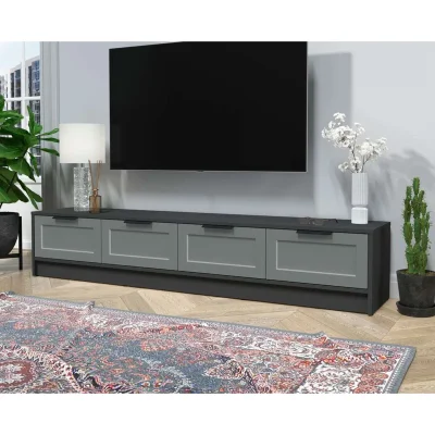 Тумба(ТВ) КОНЦЕПТ Тренд КТ-ТВ4-35, к.Антрацит/ф.Серый  (В348хШ1800хГ355мм)_2