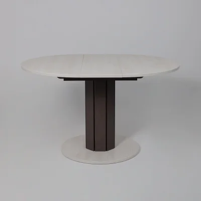 Стол раздвижной на опоре ONTARIO,1000(1300)*760*1000, (сосна каньон/коричневый)_19