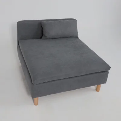 Модуль трехместный Линту + кресло Линту + подлокотник Линту, серый _7