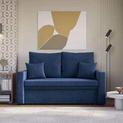 Диван-кровать ТУННЕ Ripple 798, синий (черные опоры)_4