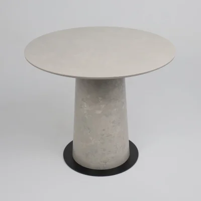 Стол AV 2317, МДФ+керамика, нераздвижной 900 серый, матовый CARMEN LIGHT GREY/черный+HPL Бетао_9