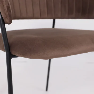 Стул AV 433, шоколадный бархат Confetti chocolate/черный_11