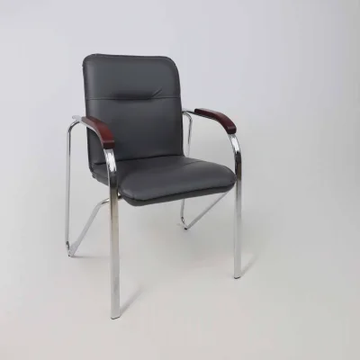 Кресло SAMBA AKS-1 Pegasso темно-серый, подлокотники дерево темное_19