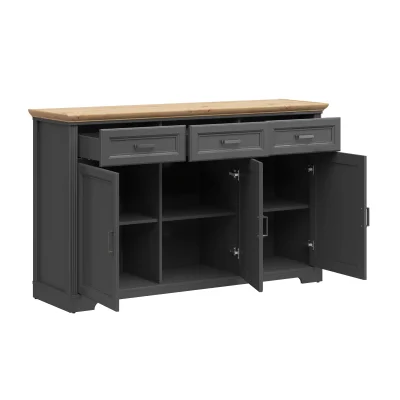 Н.м. "JASMIN" тумба KOM3D3S, к.Графит+Дуб артизан/ф.Графит_3