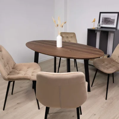 Стул AV 435, капучино бархат H-65/черный_15