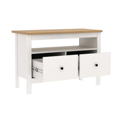 Тумба САГА 2 ящика, белая/ясень (2.08.03.080.14 RU)_3