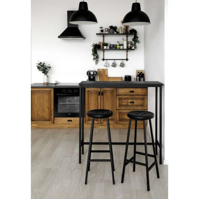 Стул полубарный BUTTON-65 черный/черный_2