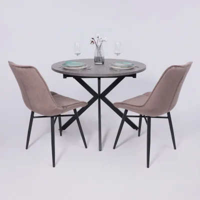 Стул Devis, бежевый велюр Bluvel 38/черный_4