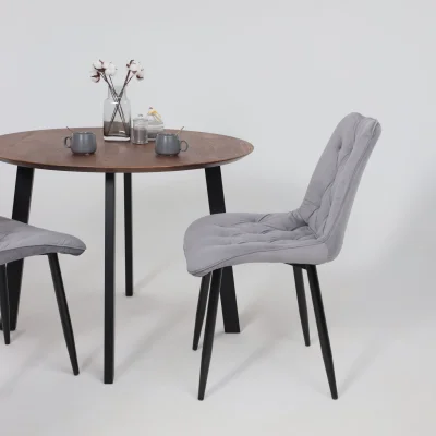 Стул ASTRA, 2, светло-серый велюр HLR-20/черный_5