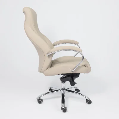 Кресло поворотное MASTIF, мультиблок, натуральная кожа, бежевый_4