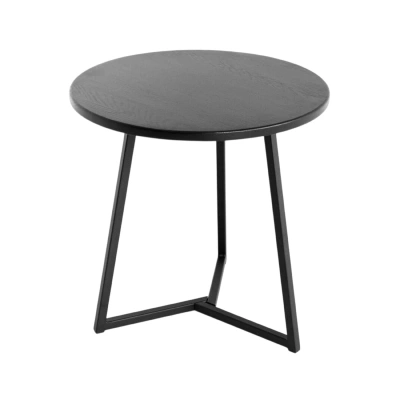 Стол журнальный SMT-60 BD, дуб черный/черный фотография