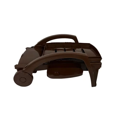 Шезлонг складной на колесах, шоколадный_9