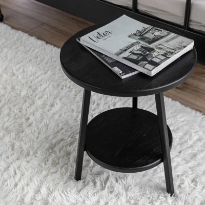 Стол журнальный CFT-42 BD, дуб черный/черный фотография